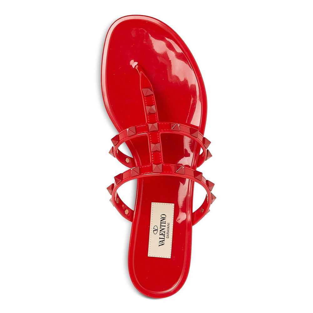 Valentino Valentino Rockstud Red Rubber Jelly PVC… - image 5