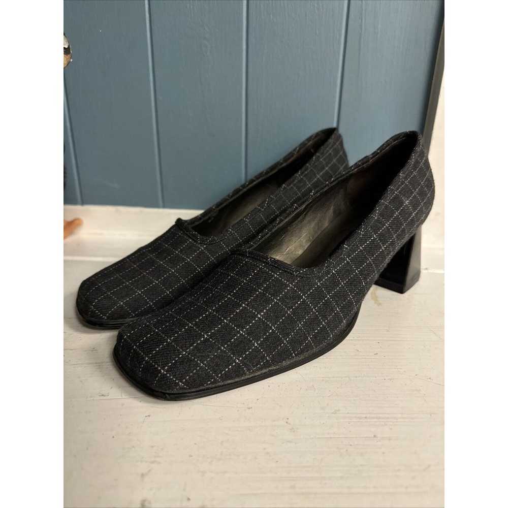 Vtg 90’s Liz Claiborne Gray Square Toe Block Heel… - image 2