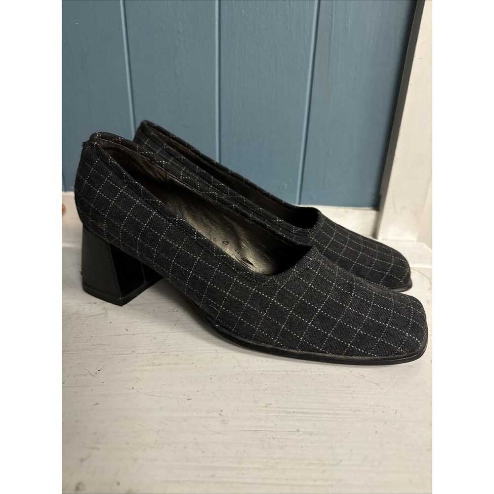 Vtg 90’s Liz Claiborne Gray Square Toe Block Heel… - image 4