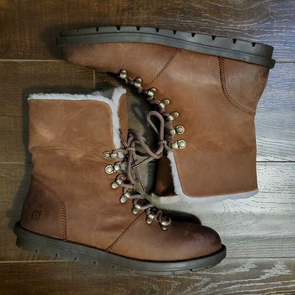 NEW Born Blaine Shearling Boots Womens 9 Brown Le… - image 6