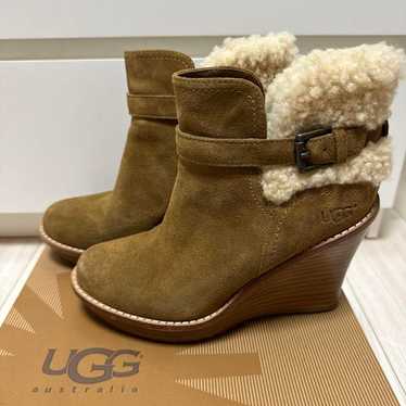 UGG Brown Short Boots with Wedge Heels - image 1