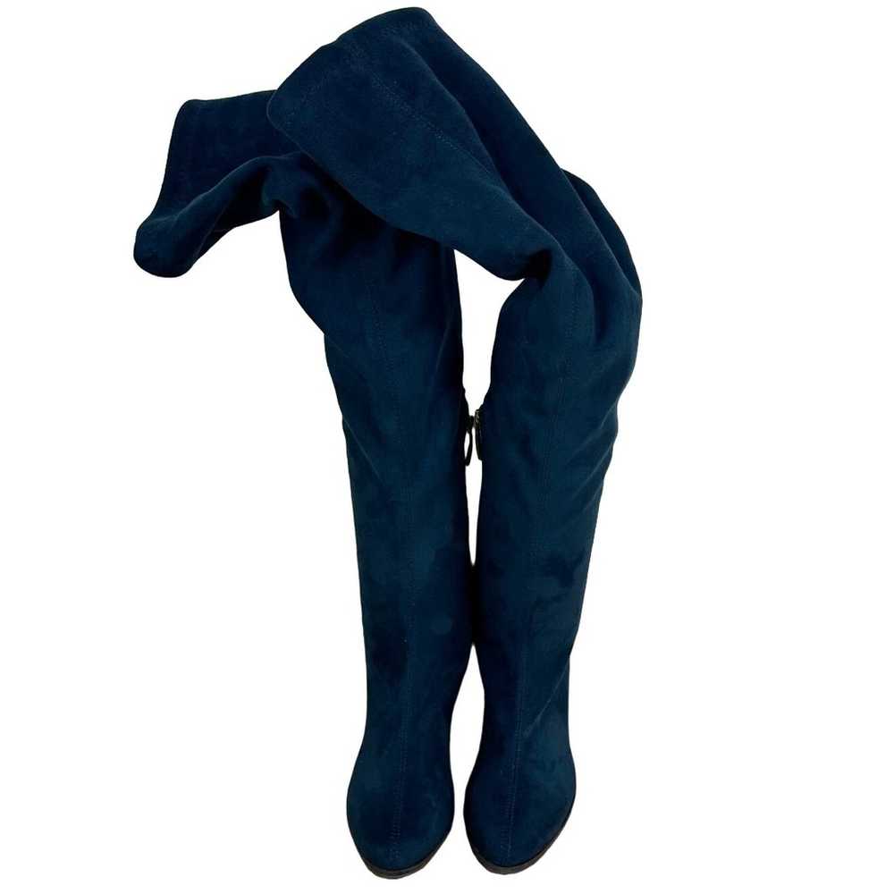 NR Rapisardi Women's Over The Knee Blue Suede Blo… - image 5