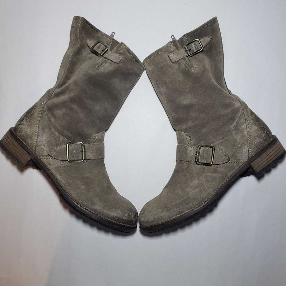 Paul Green Adison Suede Biker Moto Slouch Boots S… - image 4