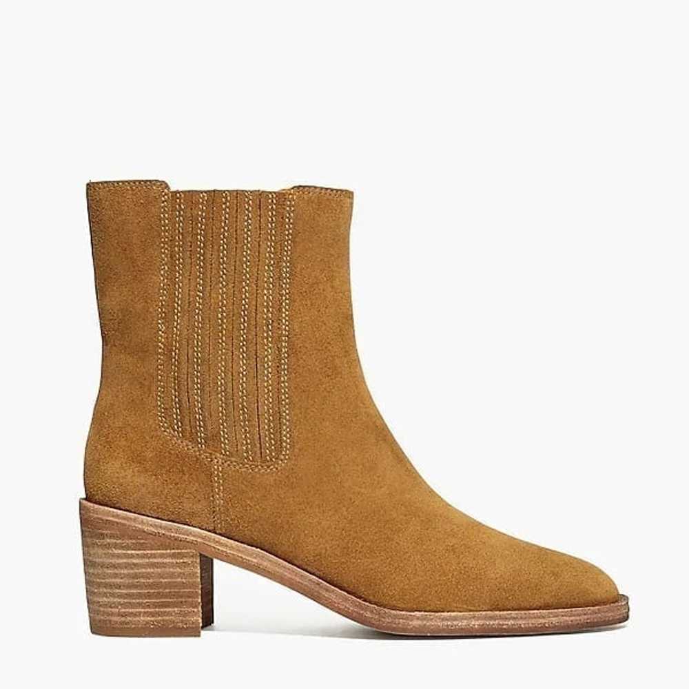 Madewell Autumn High Chelsea Suede Brown Leather … - image 3