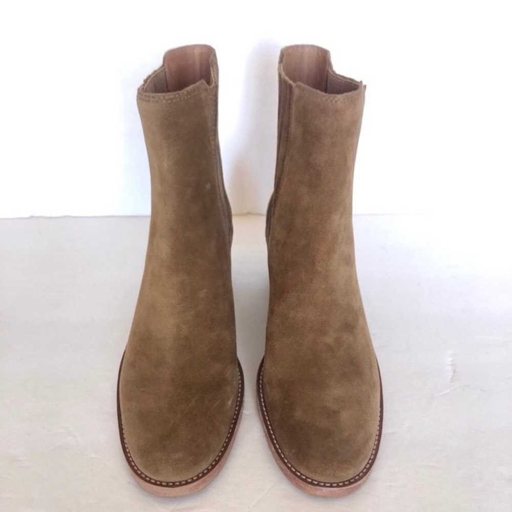 Madewell Autumn High Chelsea Suede Brown Leather … - image 6