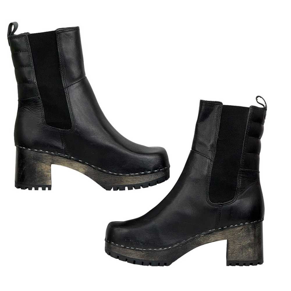 Mia Justina Clog Boots Black SZ 9 NEW Handmade Ch… - image 3