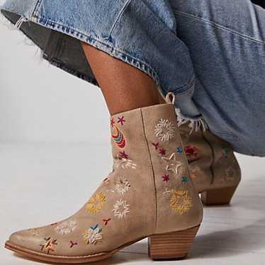 Free People Bowers Embroidered Bootie