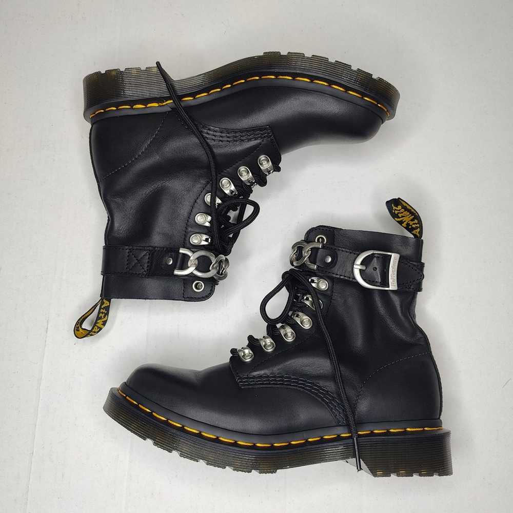 DR MARTENS Women's 1460 Pascal Chain Black Leathe… - image 2