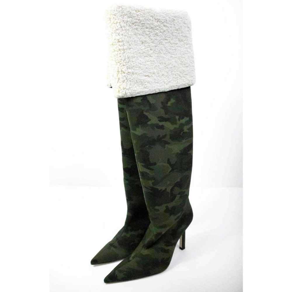 Good American Camo Over The Knee Boots Size 9 Thi… - image 3