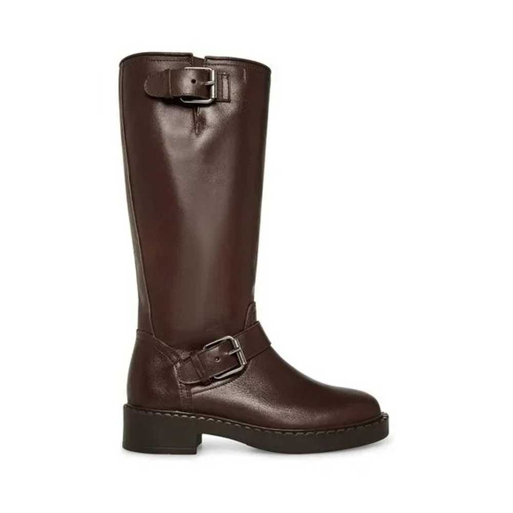 Boots Erma Brown Leather Buckle Riding Booties - image 2