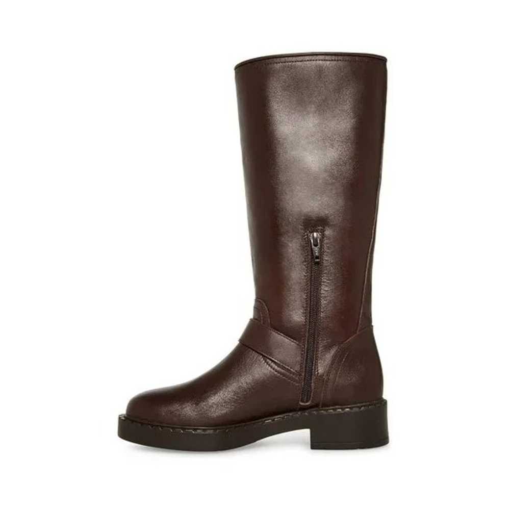 Boots Erma Brown Leather Buckle Riding Booties - image 3