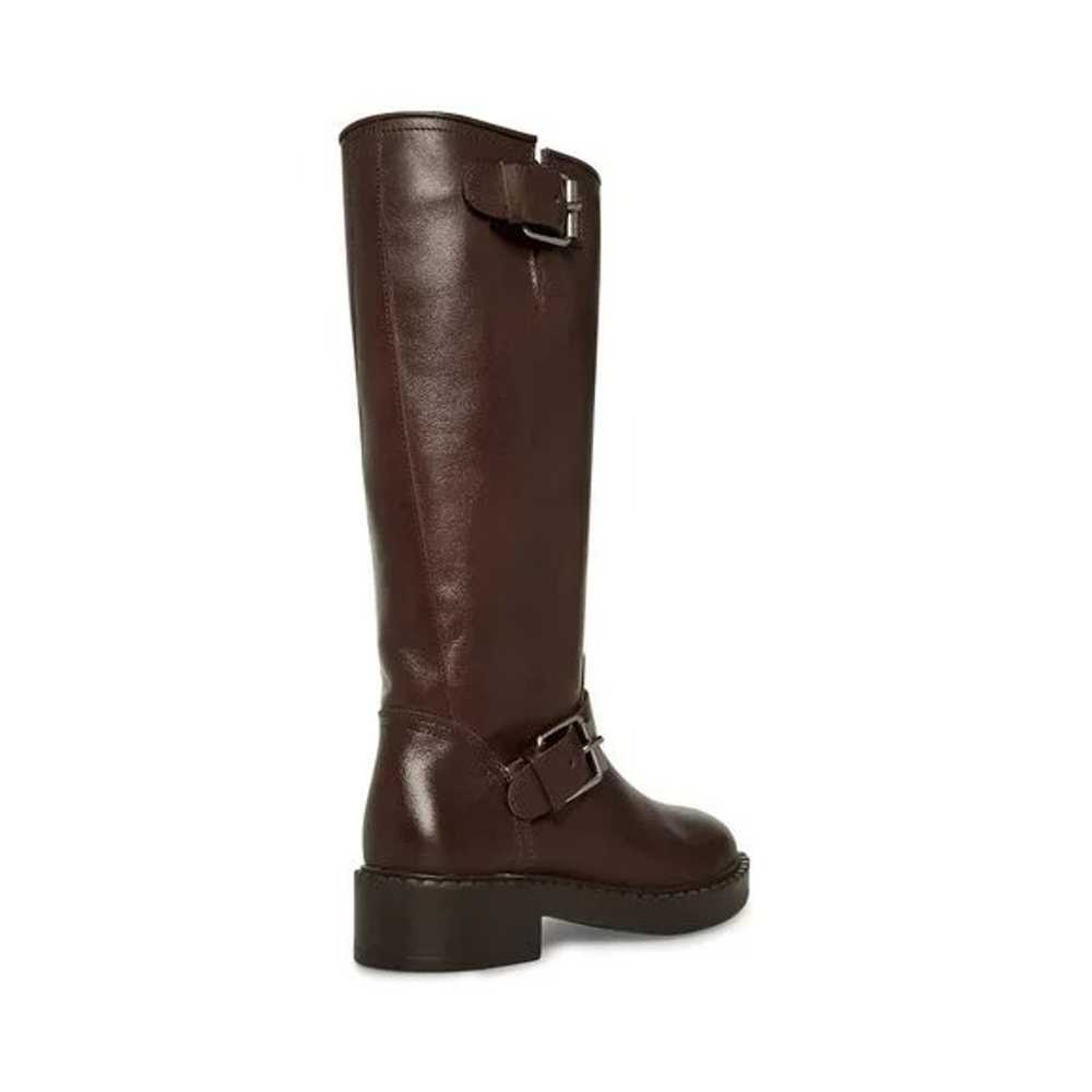 Boots Erma Brown Leather Buckle Riding Booties - image 4