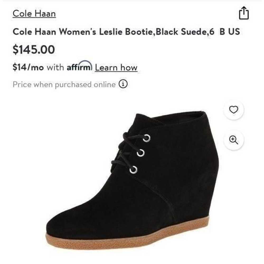 Cole Haan Grand OS Leslie Suede Wedge Bootie - image 10