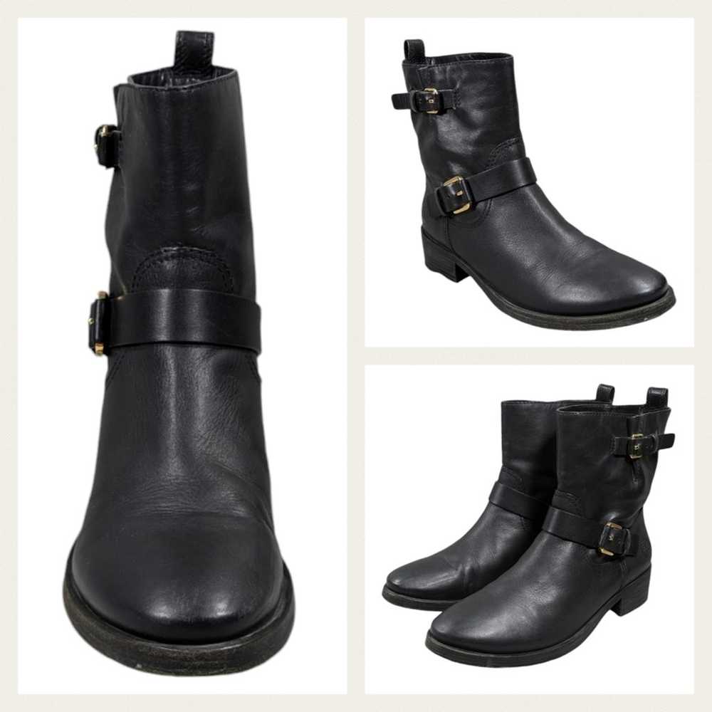 Tory Burch Bennie Moto Boots GUC $295 Size 8.5M  … - image 1