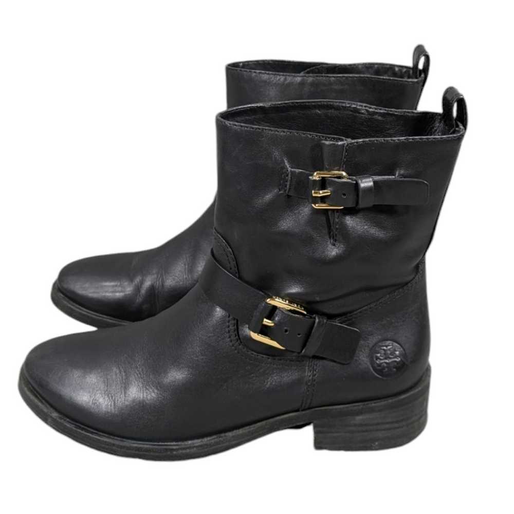 Tory Burch Bennie Moto Boots GUC $295 Size 8.5M  … - image 8