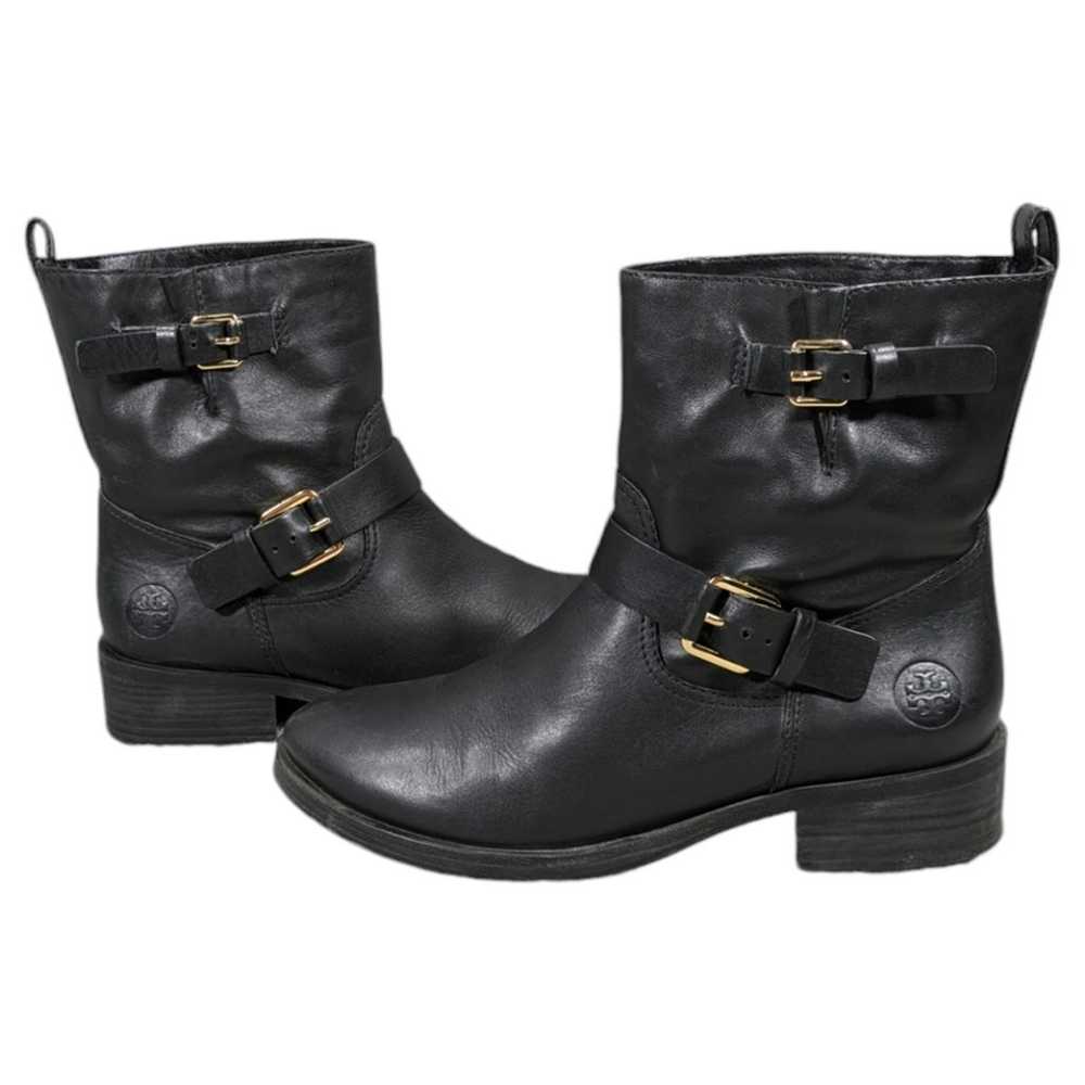 Tory Burch Bennie Moto Boots GUC $295 Size 8.5M  … - image 9