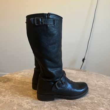 Frye Veronica Slouch black leather boots size 38