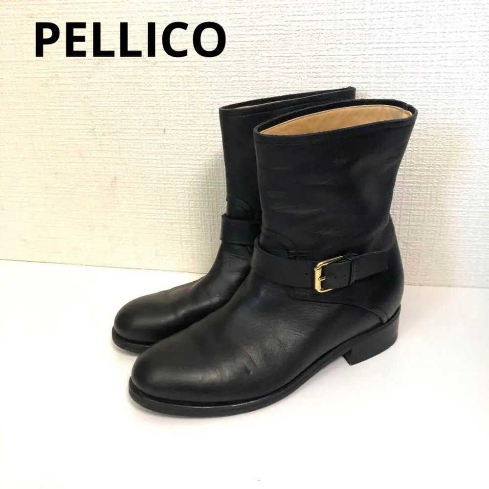 Italian-made PELLI CO short boots, black, size 36. - image 1