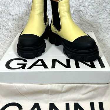 GANNI Thick-soled side gore rubber boots, size 37 - image 1