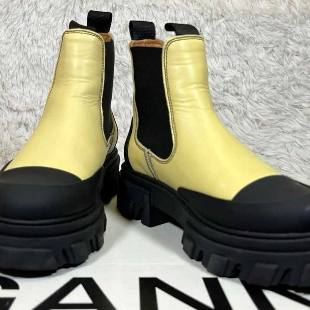 GANNI Thick-soled side gore rubber boots, size 37 - image 2