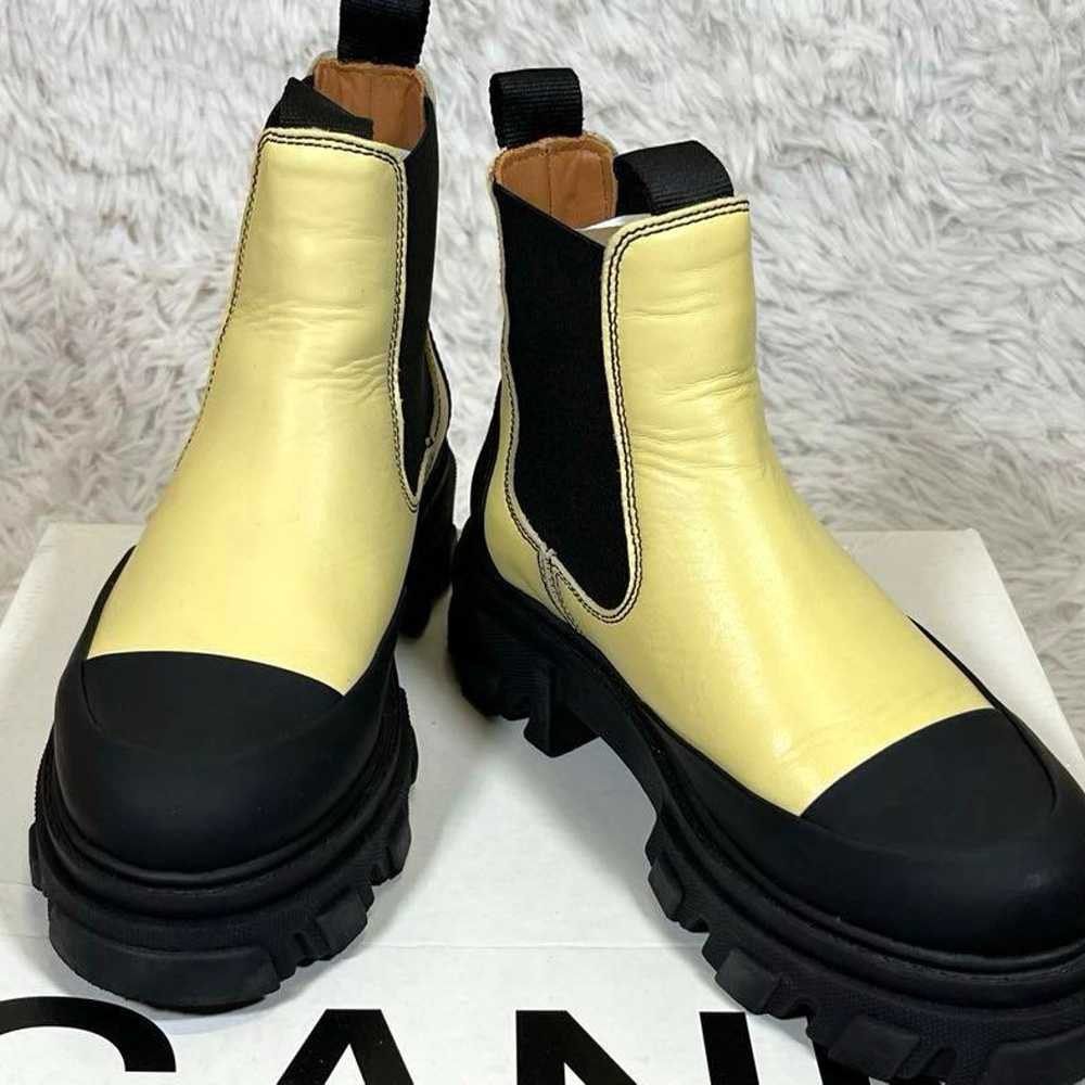 GANNI Thick-soled side gore rubber boots, size 37 - image 3