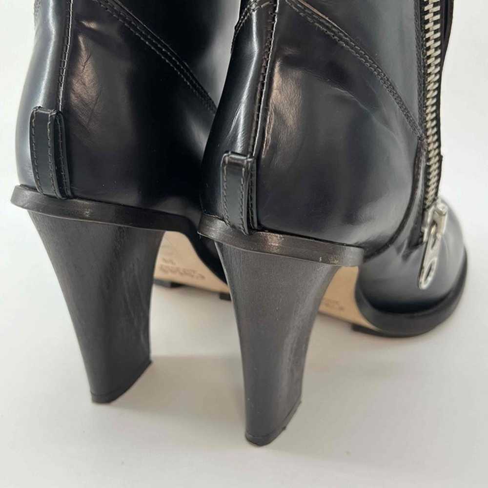 Chloe Betty Brown Leather Moto Zip Boots Size 38 … - image 7