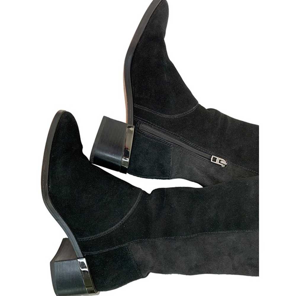 Coach Ryder Black Suede Knee-High Riding Boots Si… - image 4