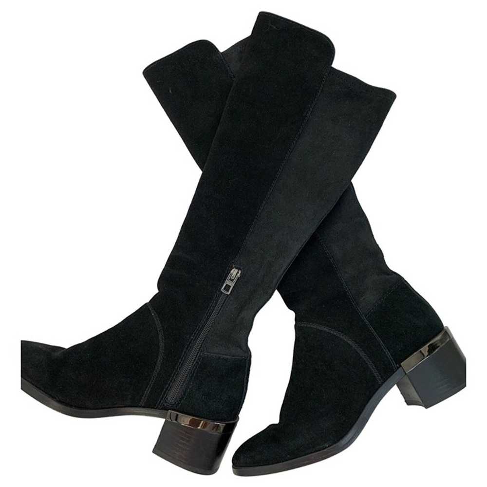 Coach Ryder Black Suede Knee-High Riding Boots Si… - image 9