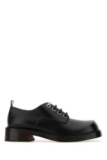 Alexander McQueen Black Leather Lace-Up Shoes