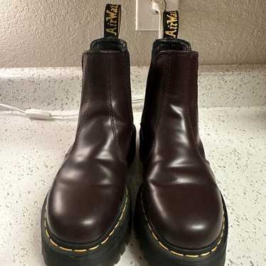 Burgundy Brown Dr Martens Boots