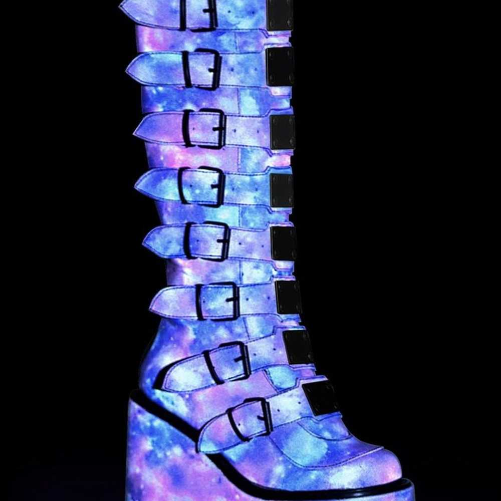 Dollskill Blue Reflective Trinity Boots - image 2