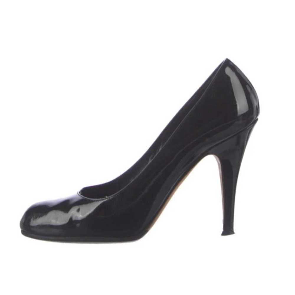 Miu Miu l Patent Leather Round Toe Stiletto Pumps… - image 1