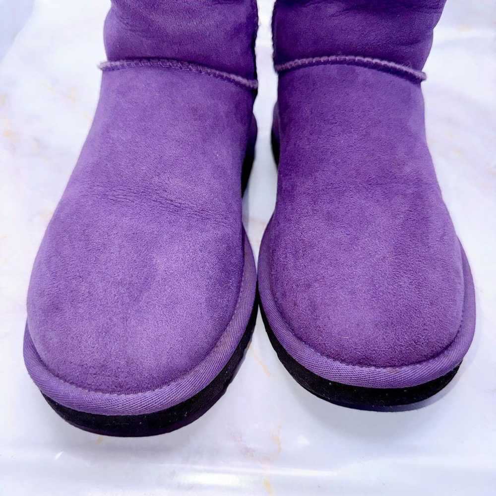 Excellent condition UGG sheepskin boots in purple… - image 2