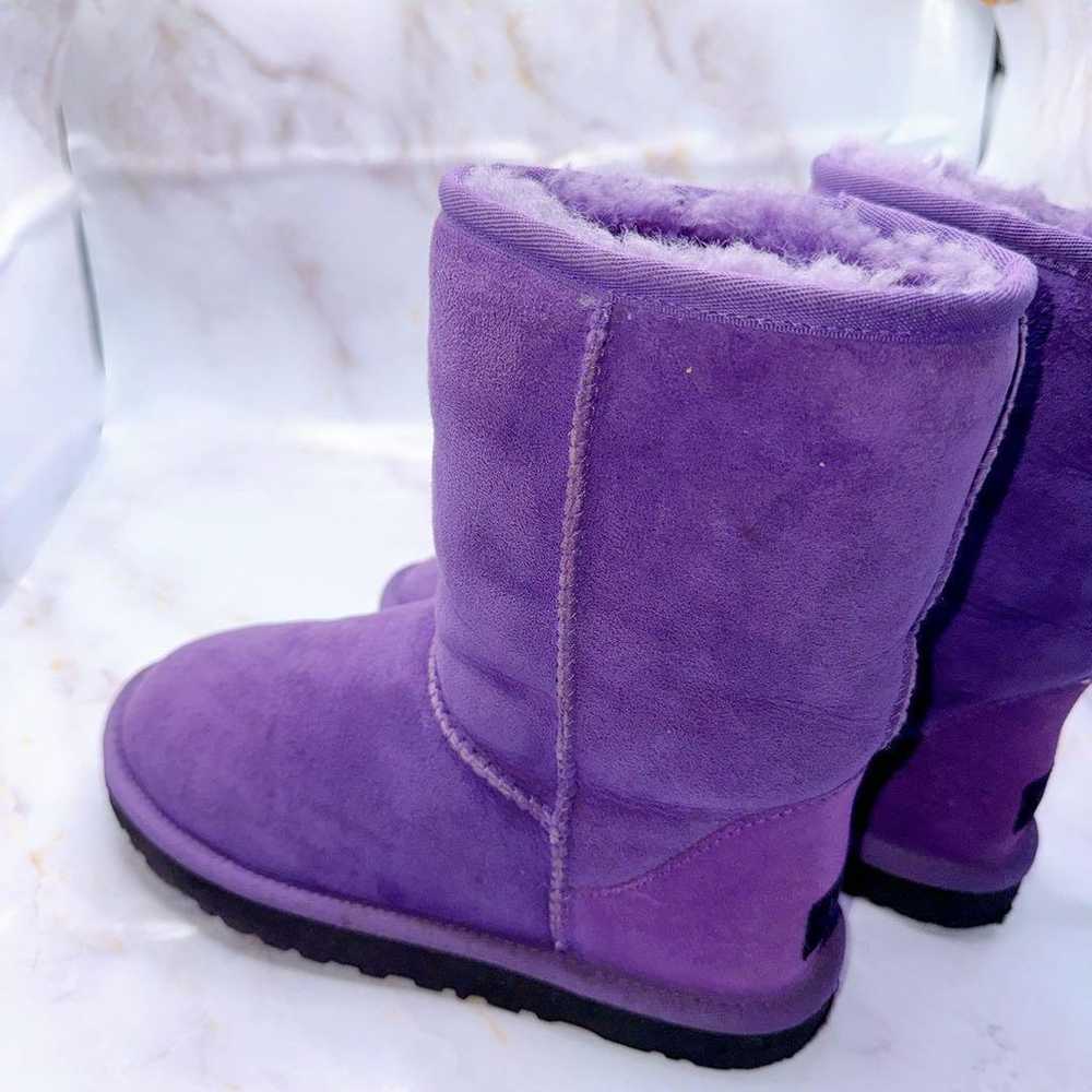 Excellent condition UGG sheepskin boots in purple… - image 6