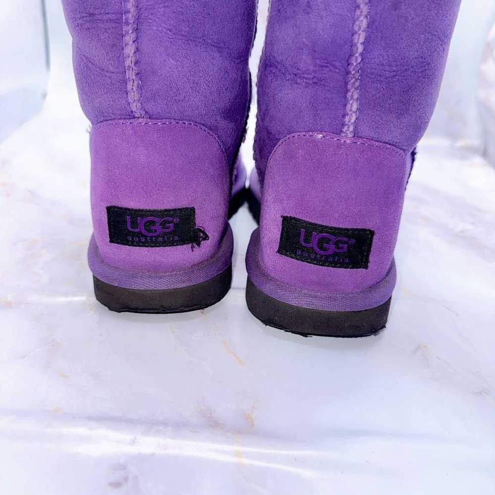 Excellent condition UGG sheepskin boots in purple… - image 7