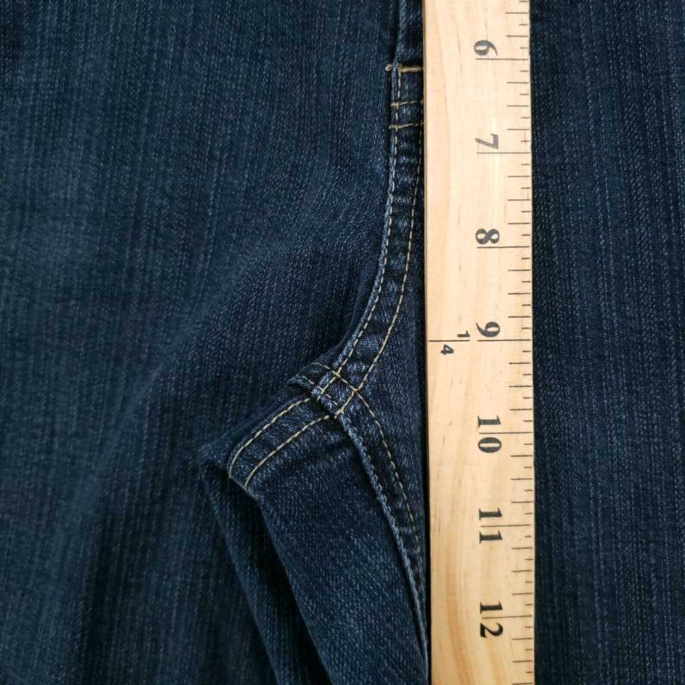 Vintage Platinum Blue Dark Wash Stretch Denim Mid… - image 5