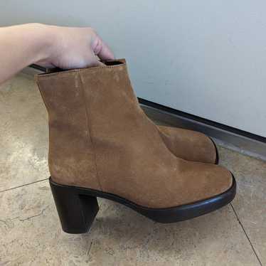 By Far Ellen Cognac Suede Boots Size 37 - image 1