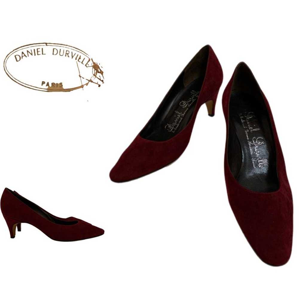 DANIEL DURVILLE PARIS VINTAGE Leather Heel Pumps - image 1