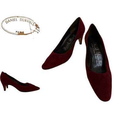 DANIEL DURVILLE PARIS VINTAGE Leather Heel Pumps - image 1