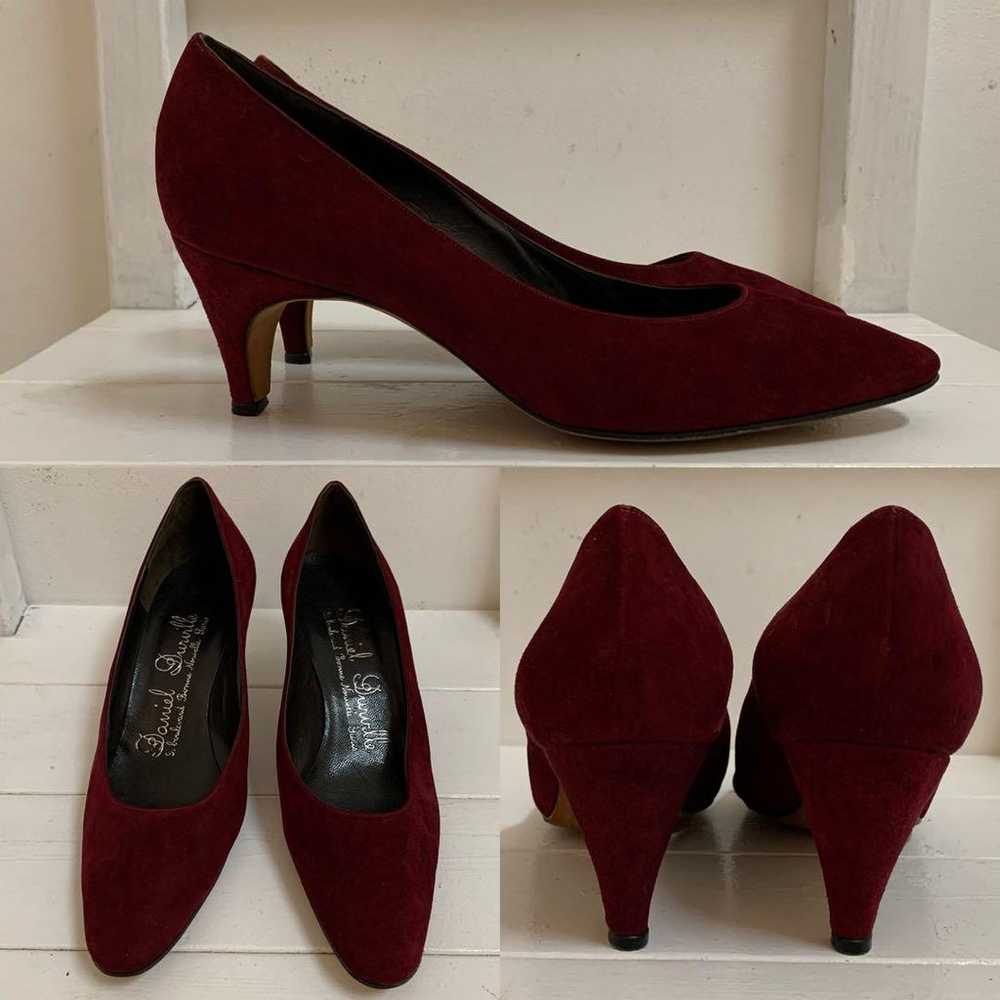 DANIEL DURVILLE PARIS VINTAGE Leather Heel Pumps - image 5