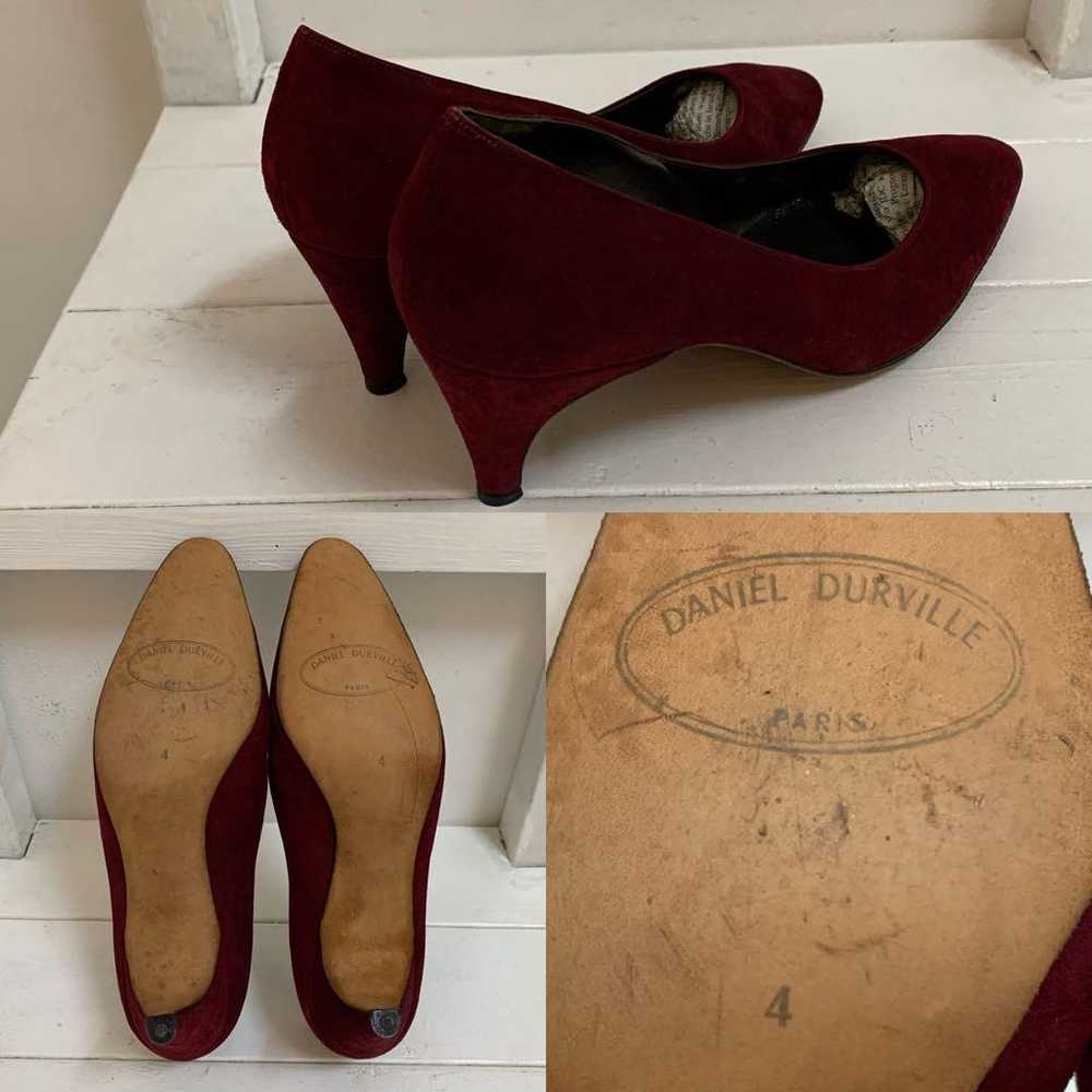 DANIEL DURVILLE PARIS VINTAGE Leather Heel Pumps - image 6