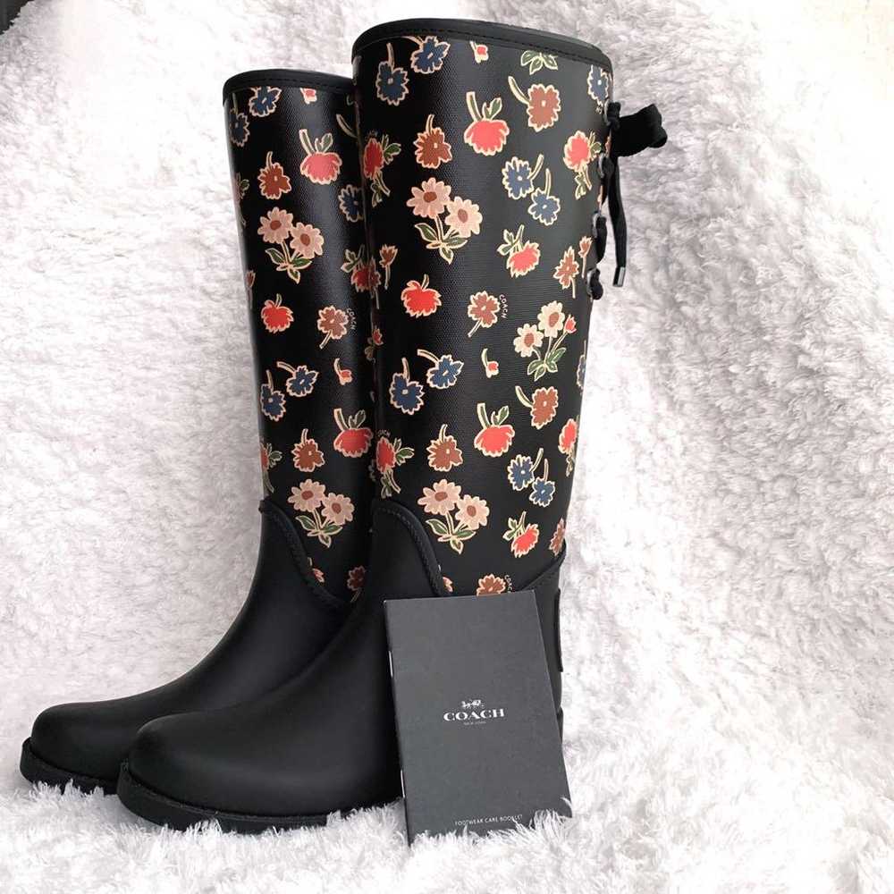 【Extremely rare, almost unused】COACH Rain Boots F… - image 1