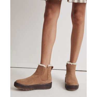 Madewell NC297 The Toasty Chelsea Boot Pull-On Lea