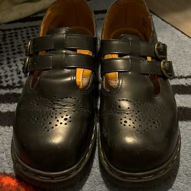 Dr. Martens Made in England Vintage Sz UK4/US6 Black Two Buckle Mary Jane Shoes hotsell