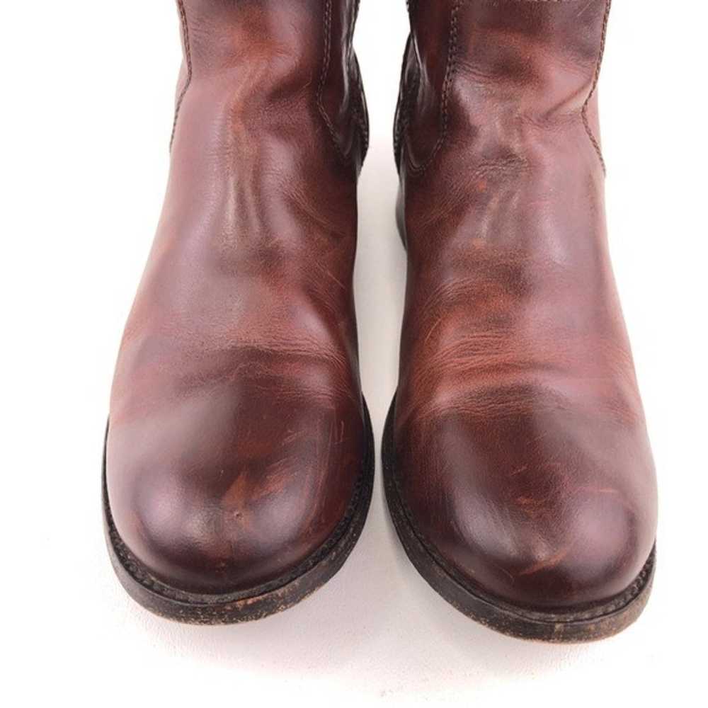 Frye Molly Button Brown Leather Tall Riding Boots… - image 12