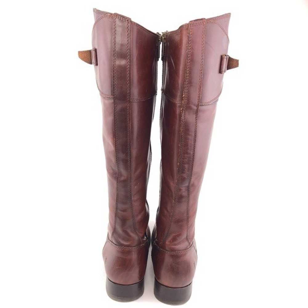 Frye Molly Button Brown Leather Tall Riding Boots… - image 6