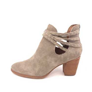 Frye Naomi Pickstitch Ash Suede Shooties 8B - image 1