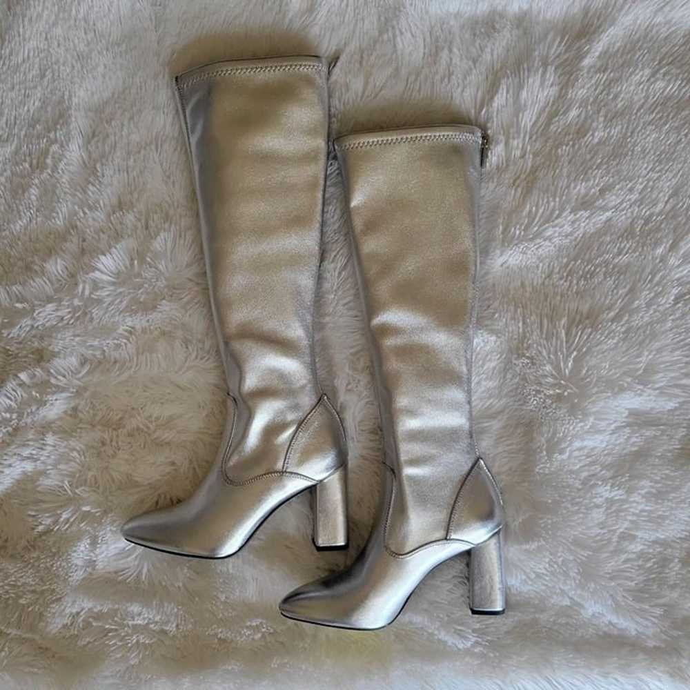 FRANCO SARTO Katherine High Shaft Boots Silver Fa… - image 2