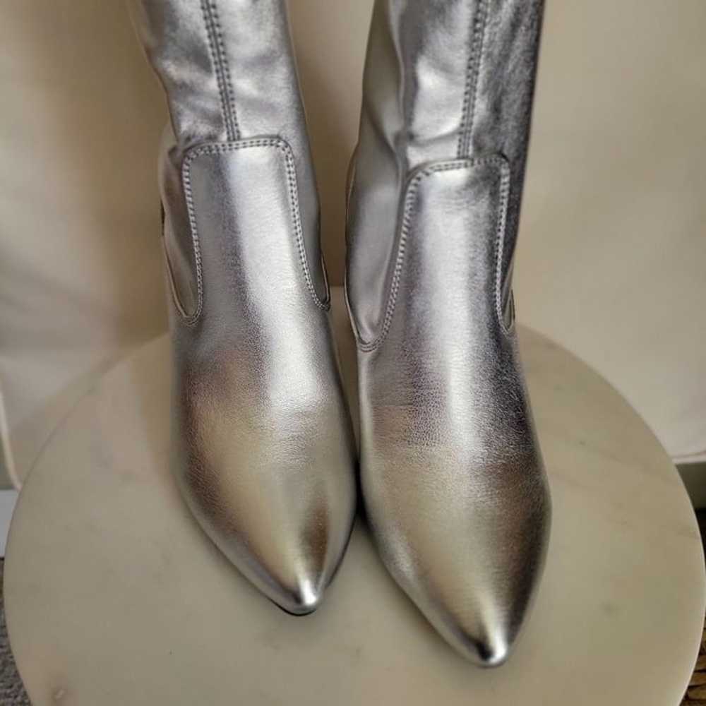 FRANCO SARTO Katherine High Shaft Boots Silver Fa… - image 3