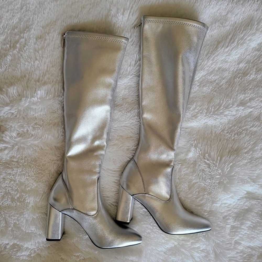 FRANCO SARTO Katherine High Shaft Boots Silver Fa… - image 6